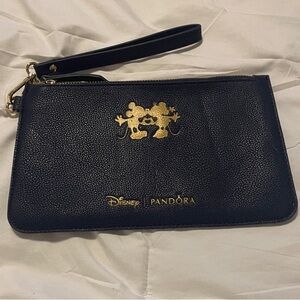 Disney Black and Gold Wristlet